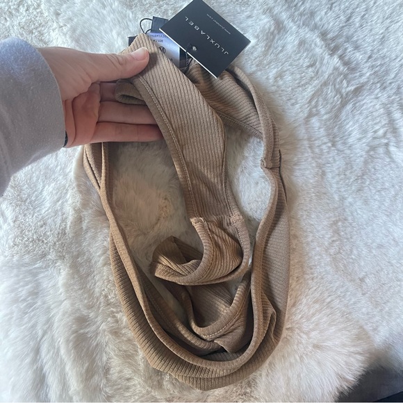 JLuxlabel Brown Ribbed Bikini Bottoms Size Medium - Picture 3 of 9